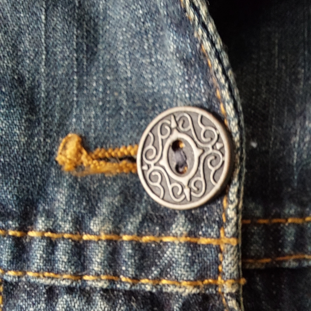 Chico's Patchwork Embroidered Jean Jacket - image 7